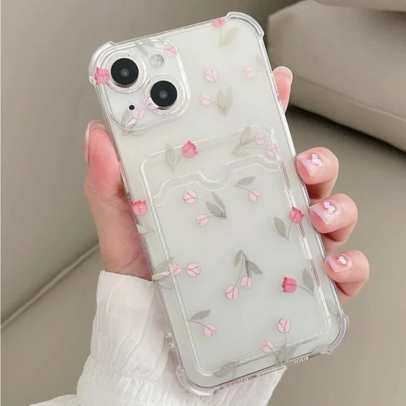 Other - ⚠️Clearance iPhone 14/Pro/Pro Max Clear Floral Phone Case